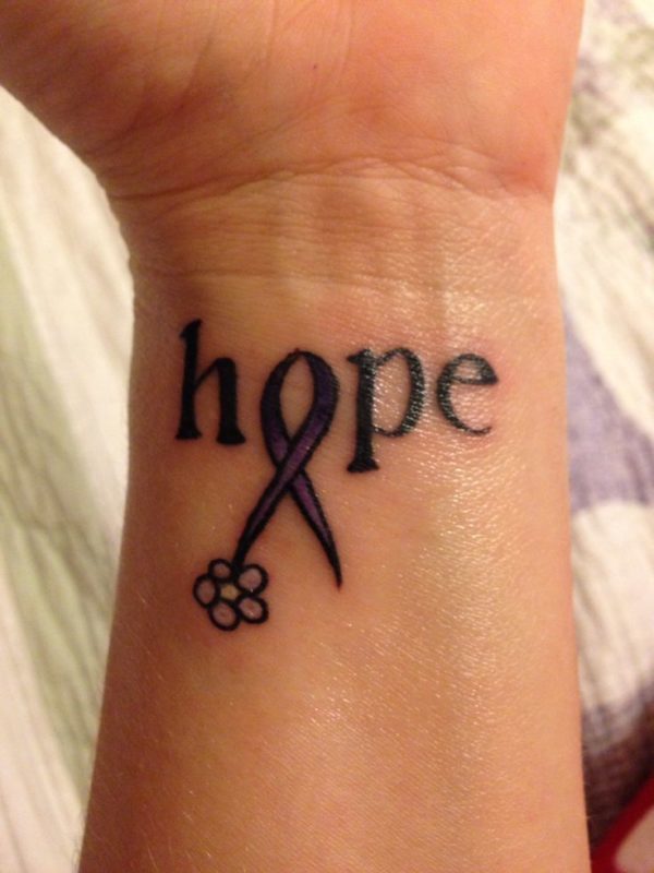 Impressive Hope Tattoo On Wrist