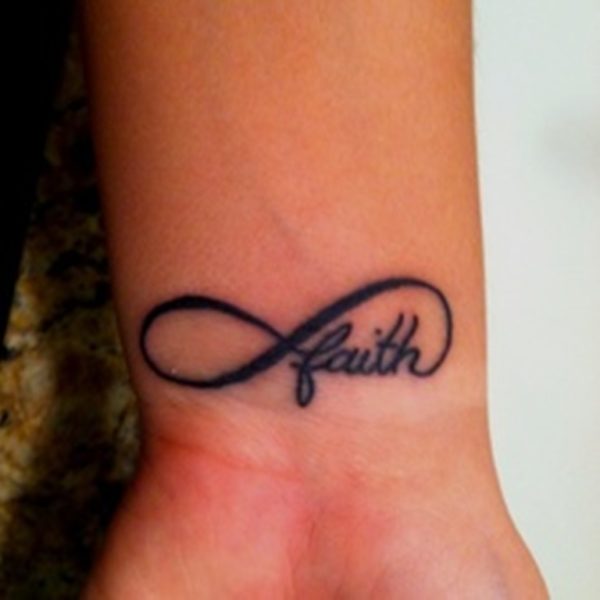 Infinity Faith Tattoo On Wrist
