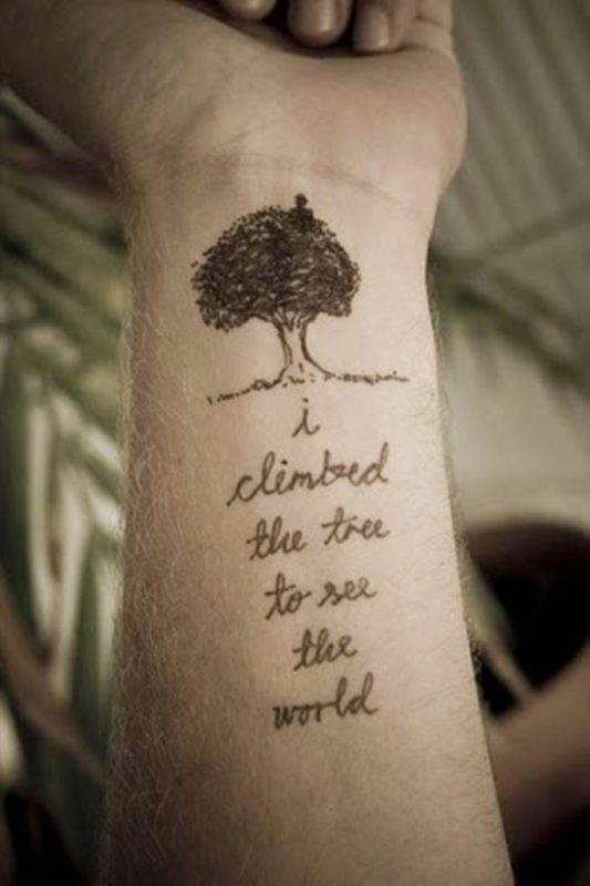 Inspiring Quote Tattoo On Wrist