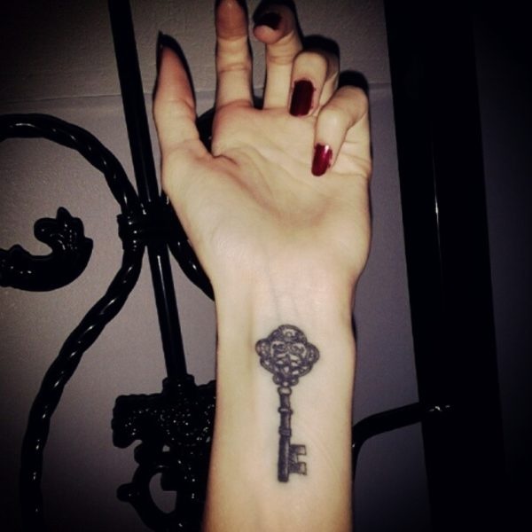 Key Tattoo For Wrist