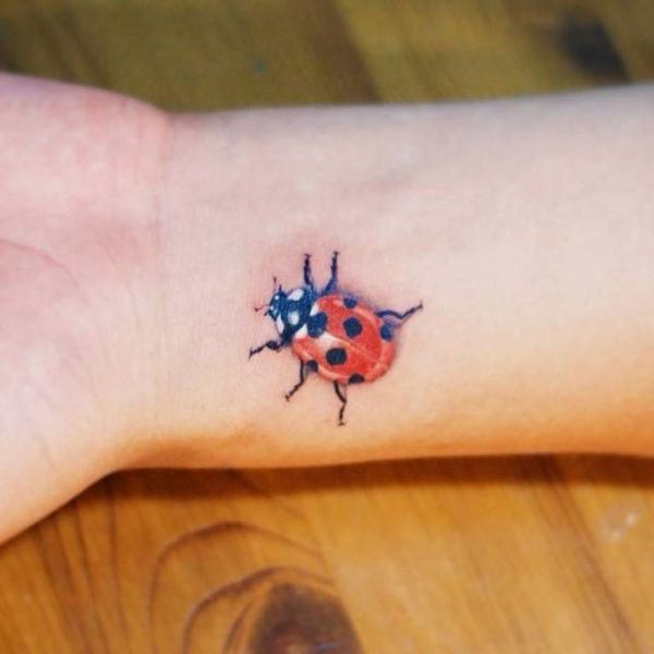 Ladybird Wrist Tattoo