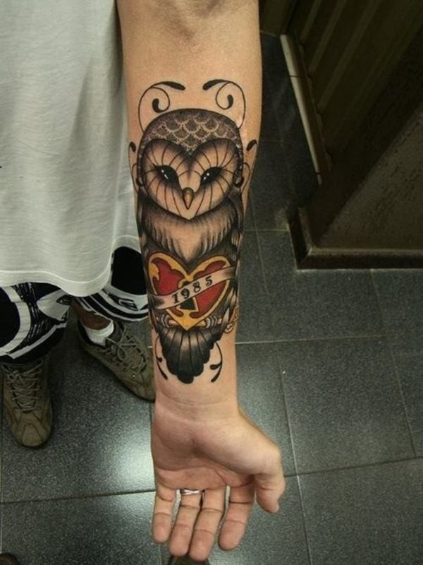 Large Owl Tattoo