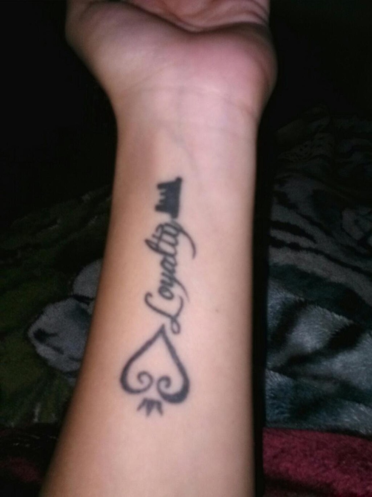 Loyalty Tattoo On Wrist lt107