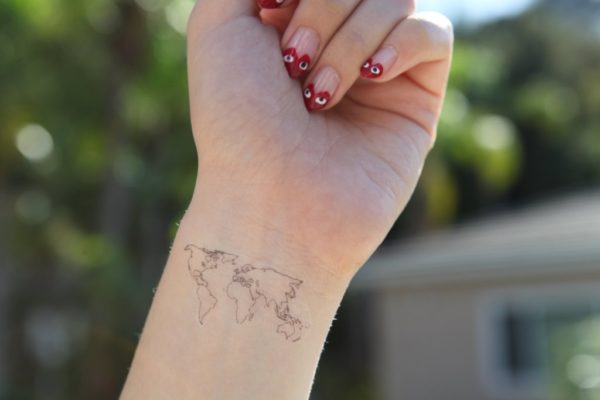 Map Tattoo On Wrist