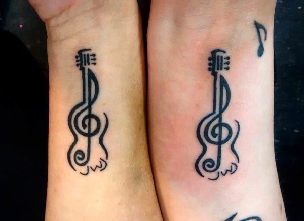 Music Guitar Tattoo Design