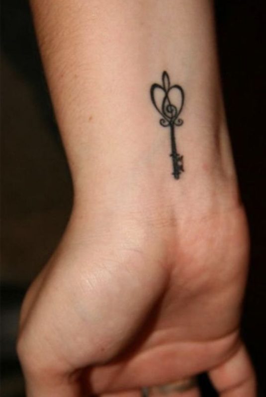 Music Note key Tattoo