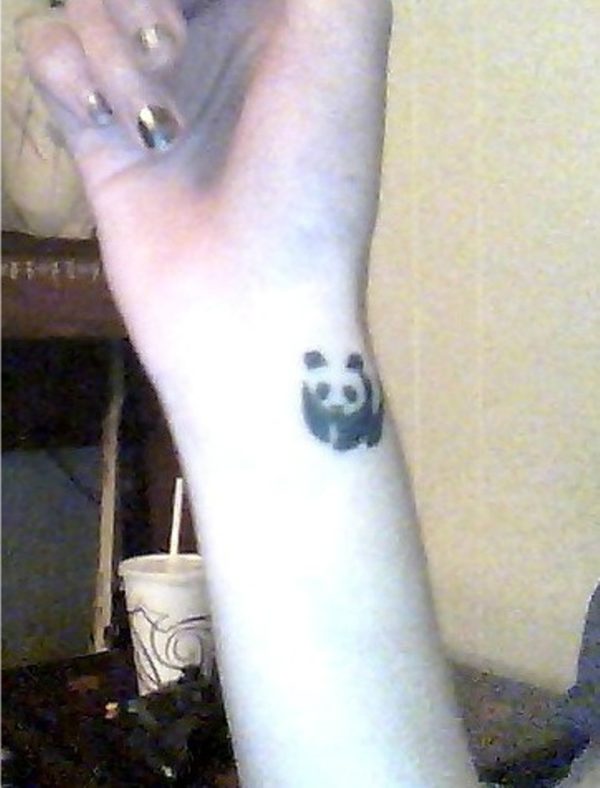 Panda Wrist Tattoo