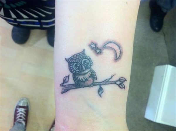 Pretty Owl Tattoo