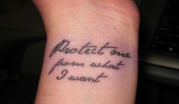 Protect Me Quote Tattoo