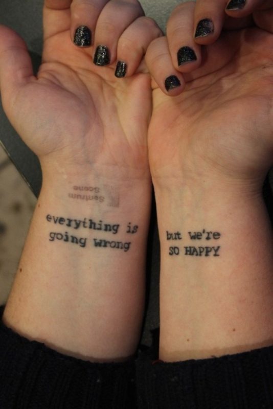 Quote Tattoo On Wrist