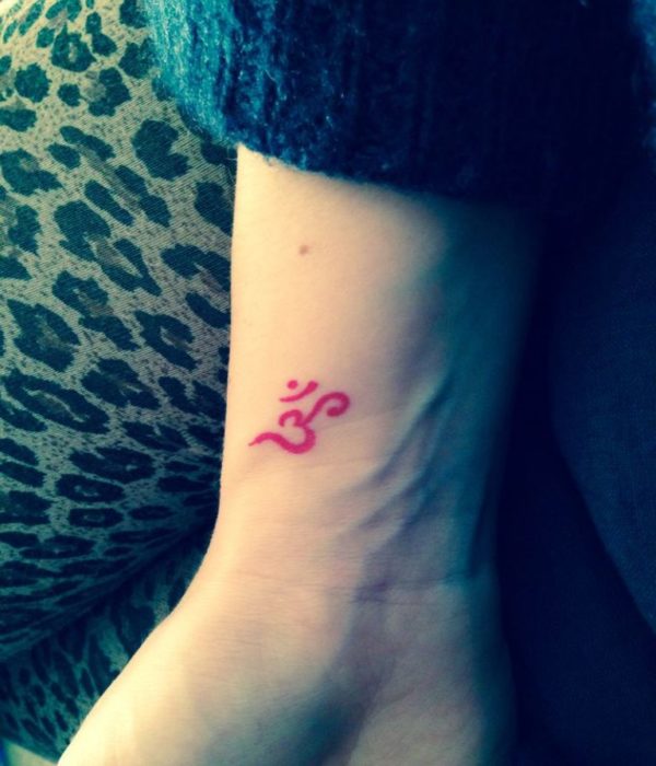 Red Om Tattoo