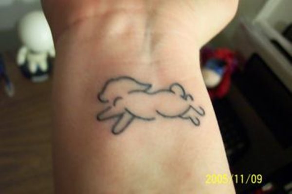 Running Rabbit Tattoo