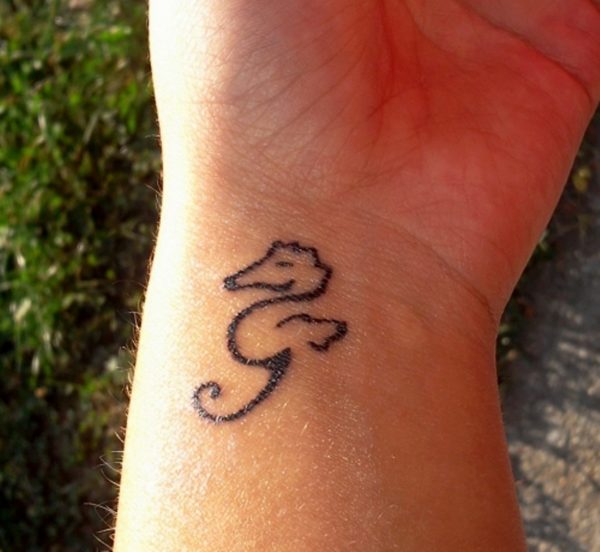 Sea Horse Tattoo-ht110