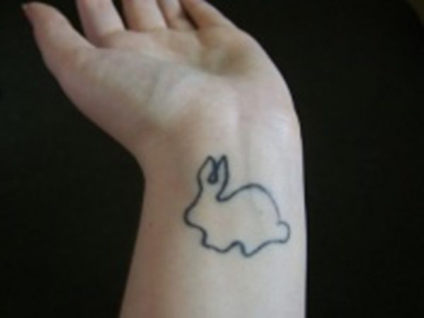 Simple Rabbit Tattoo