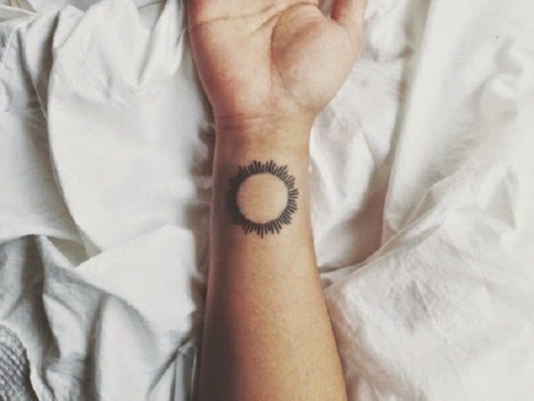 Simple Sun Tattoo