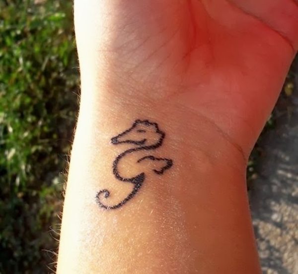 Small Dragon Tattoo On Wrist