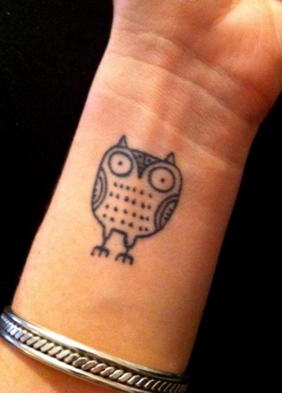 Small Owl Tattoo