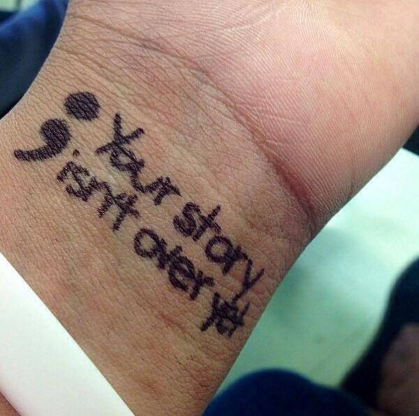 Story Quote Tattoo On Wrist