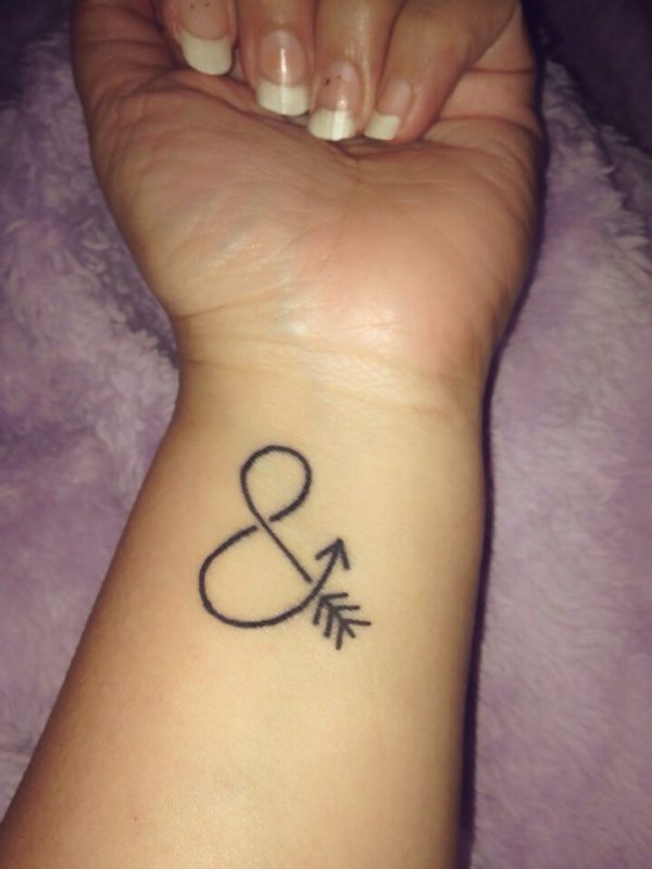 Stunning Ampersand Wrist Tattoo