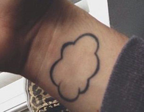 Stunning Cloud Tattoo On Wrist