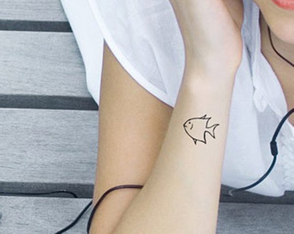 Stunning Fish Tattoo On Wrist