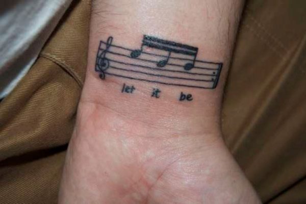 Stunning Let It Be Tattoo On Wrist