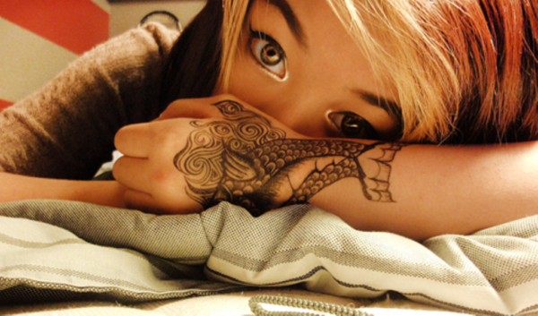 Stylish Fish Tattoo On Wrist