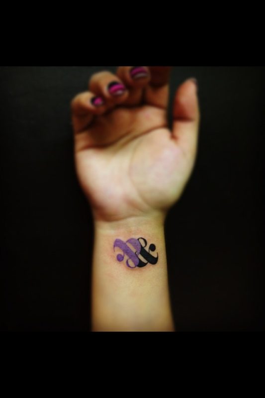 Sweet Ampersand Wrist Tattoo