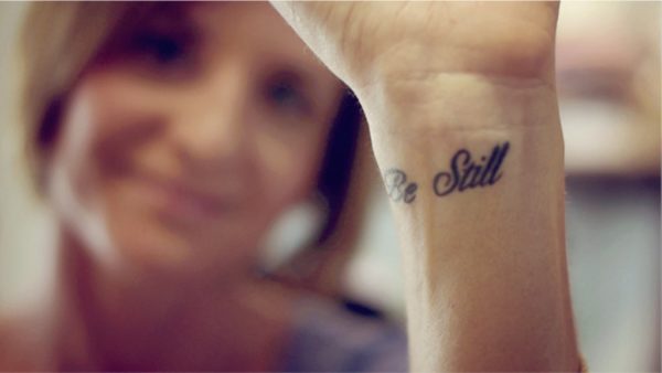 Sweet Be Still Tattoo On Wrist