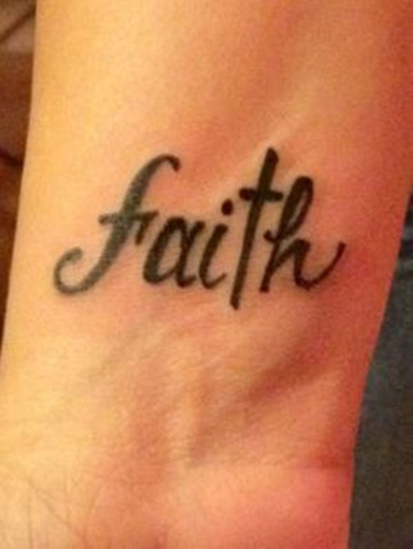 Sweet faith Tattoo On Wrist