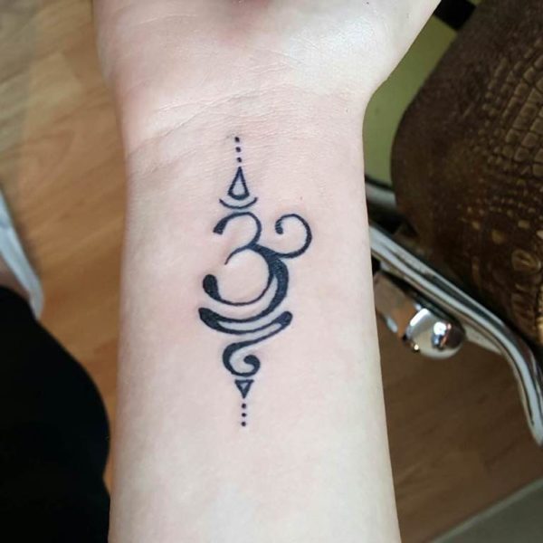 Traditional Om Tattoo