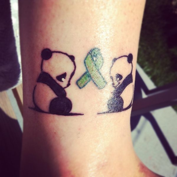 Two Cute Panda Tattoo On Wrist