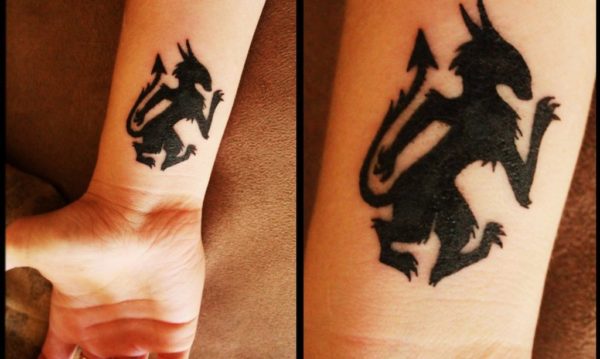 Unique Dragon Tattoo On Wrist