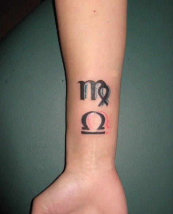 Virgo Tattoo On Wrist 