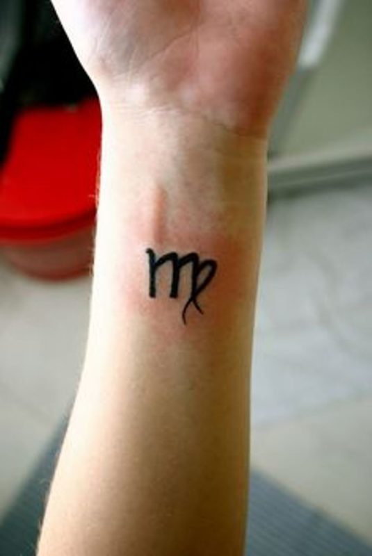 Virgo Tattoo On Wrist