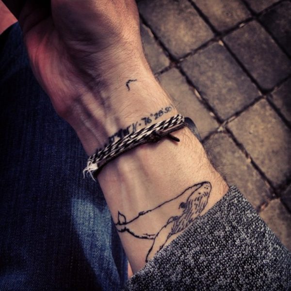 Whale Wrist Tattoo