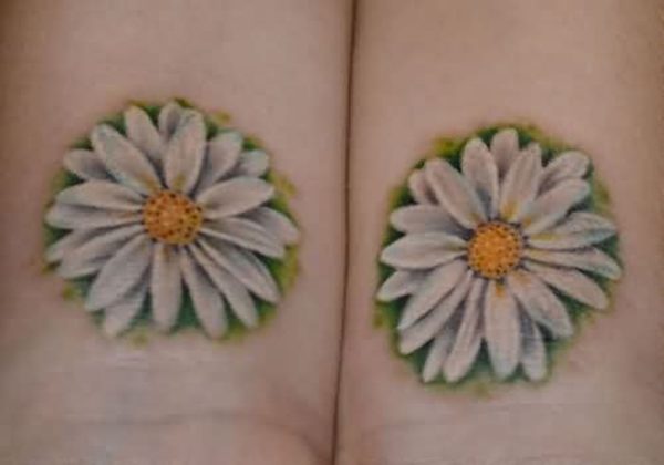 White Daisy Flowers TattoosWhite Daisy Flowers Tattoos