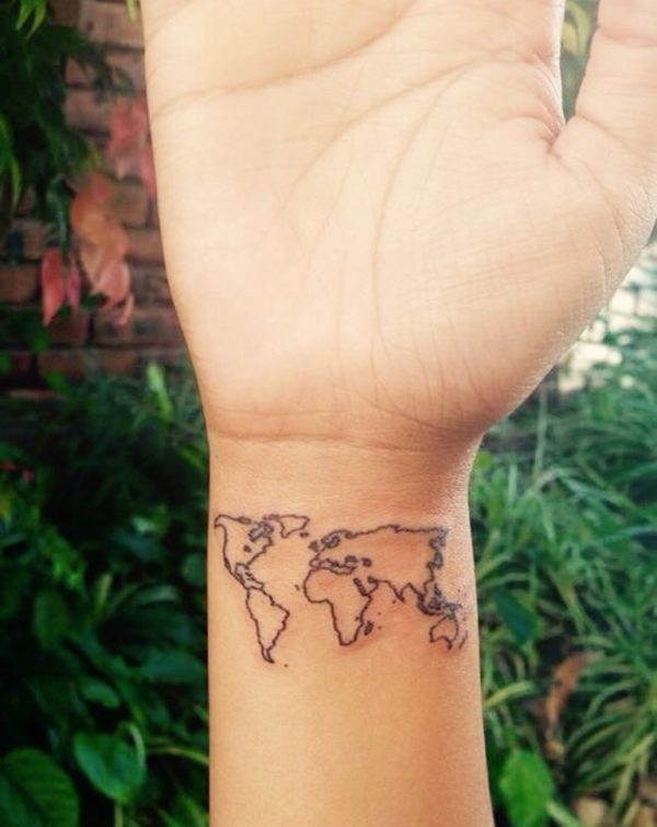 Wonderful Map Tattoo