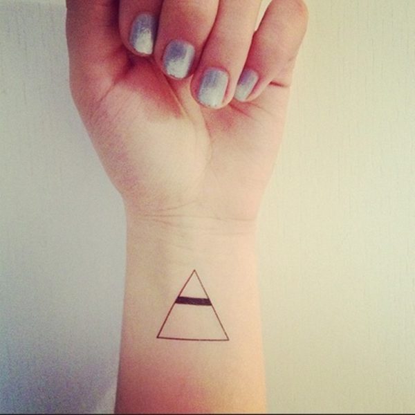 Wonderful Triangle Wrist Tattoo