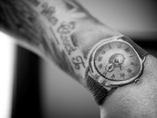 Wrist Clock Tattoo