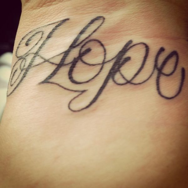 Wrist Hope Tattoo Design