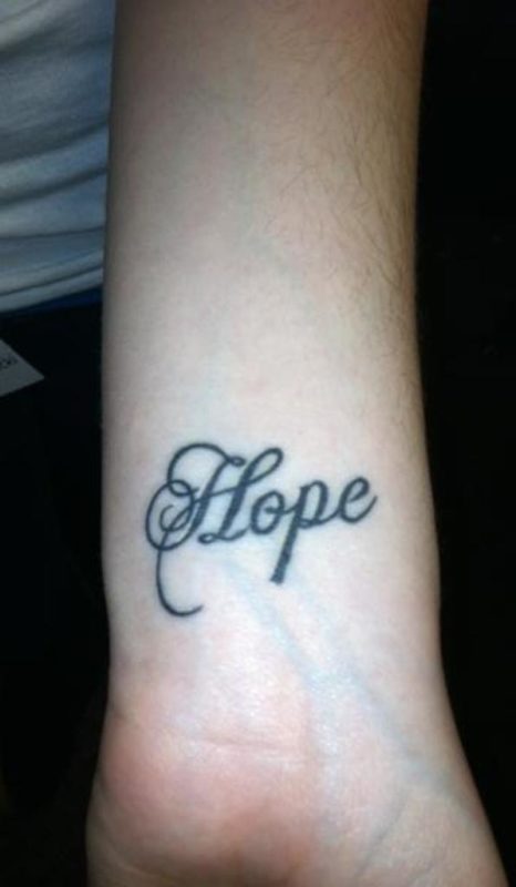 Wrist Hope Tattoo