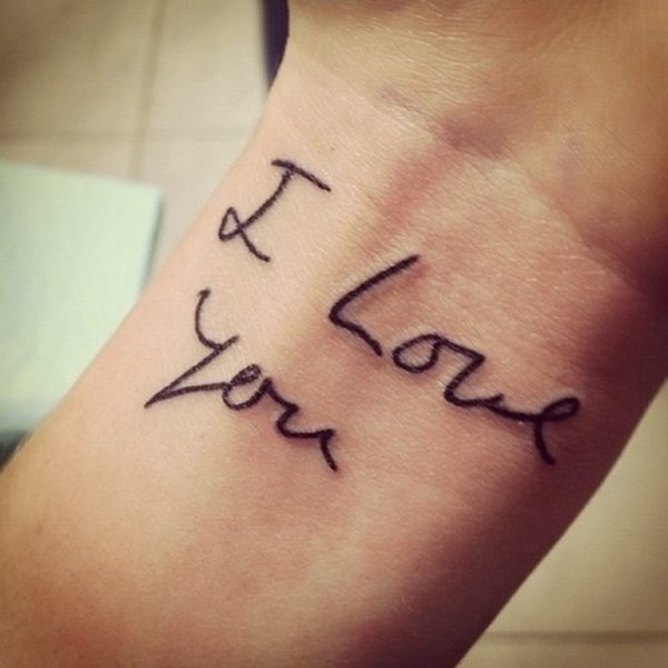 Wrist I Love You Tattoo