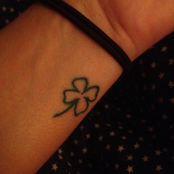 Adorable Leaf Tattoo On Wrist