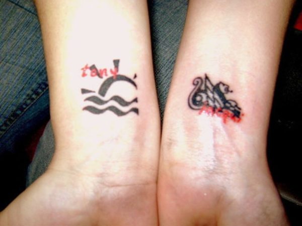 Adorable Aqaurius Wrist Adorable Aquarius Wrist Tattoo DesignDesign